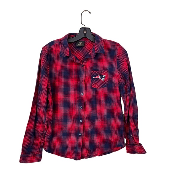 NFL Tops - NWOT NFL juniors Patriots flannel juniors size 11/13 large